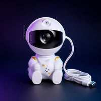 Nebulux astronaut galaxy projector, studio shot